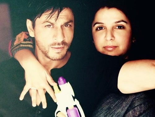 Farah Khan with Shah Rukh Khan