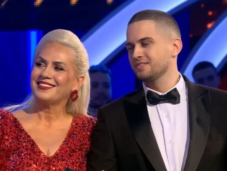 Fevzije Berani with her son Redon Berani in a still from Big Brother VIP