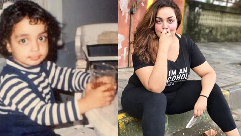 Fizah Khan during her childhood and younger days