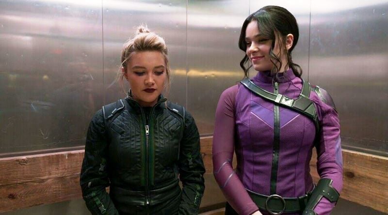 Florence Pugh (left) in the docuseries