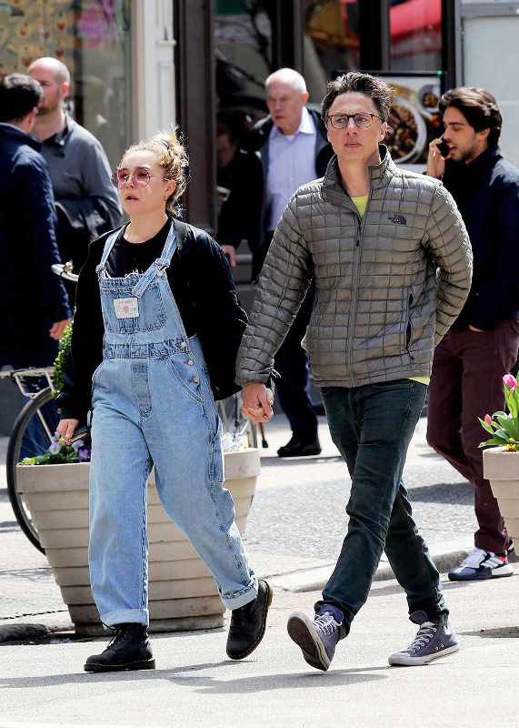 Florence Pugh with Zach Braff