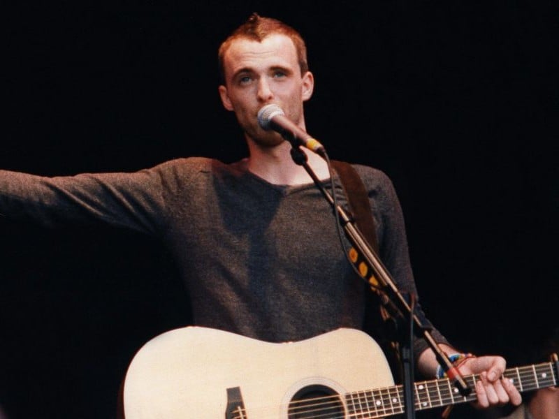 Fran Healy during his performance for the band, Travis