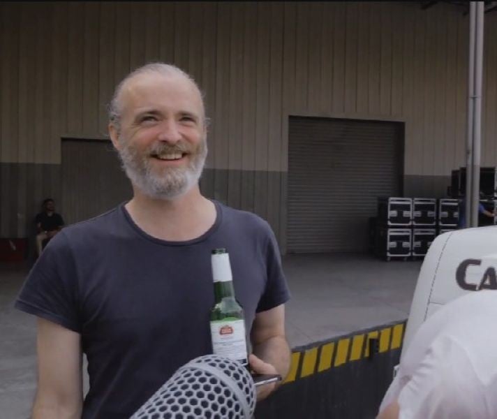 Fran Healy in a still from Almost Fashionable: A Film About Travis