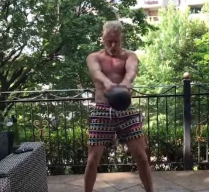 François Lambert during a workout session