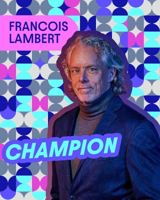 François Lambert in a poster of Big Brother Célébrités saison 5