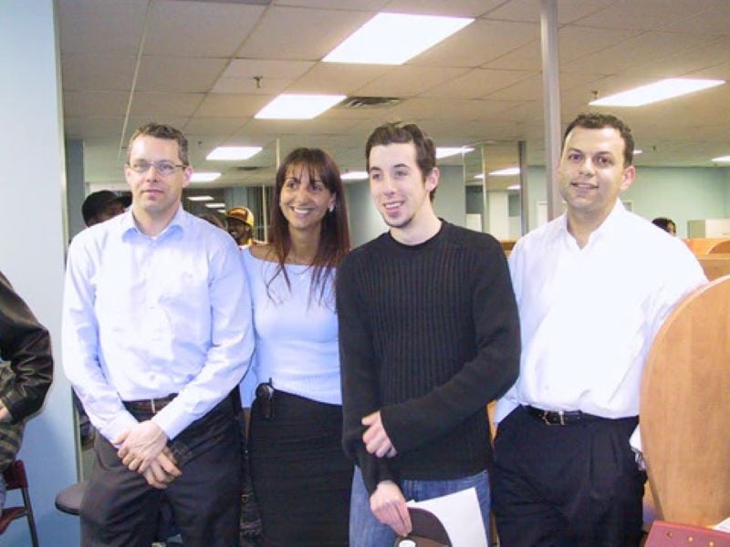François Lambert (left) with Georges Karam (right)