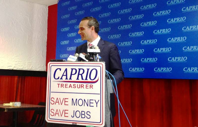 Frank Caprio ahead of the 2014 elections as the Democratic nomination for General Treasurer
