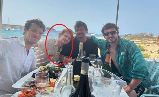 Fred Hechinger while enjoying an alcoholic beverage