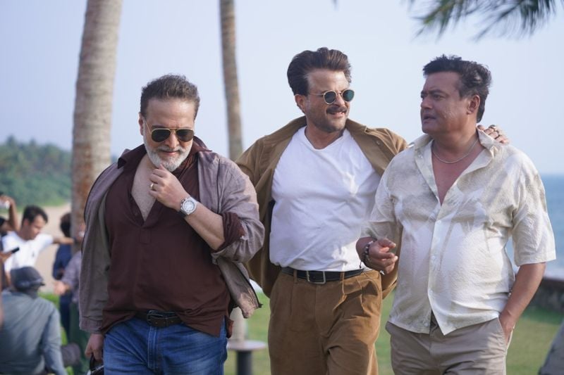 From left: Ravi Behl (as Jaiveer Singh), Anil Kapoor (as Shailendra Rungta), and Saswata Chatterjee (as Brij Pal) in a still from the web series 