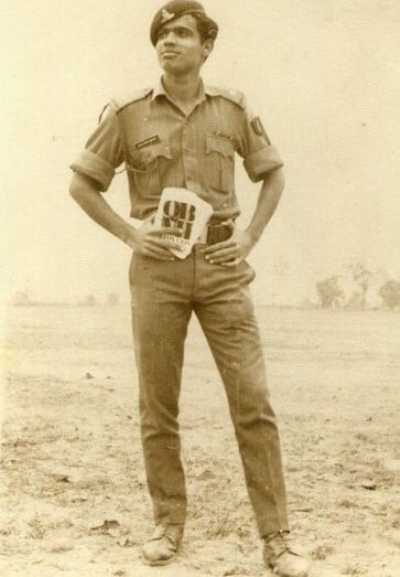 G. R. Gopinath before he quit the Indian army