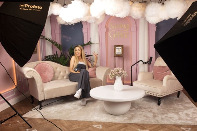 GK Barry in a still from her Saving Grace podcast