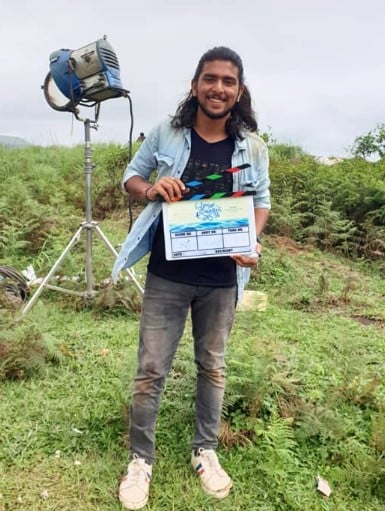 Gabri Jose during the shoot of his debut Malayalam film