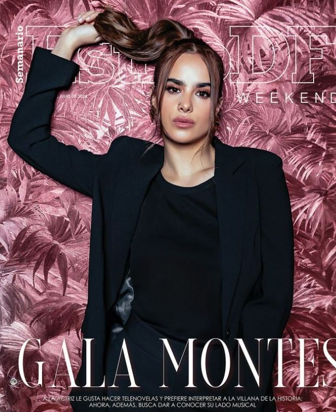 Gala Montes featured on the cover of Estilo DF Weekend Magazine
