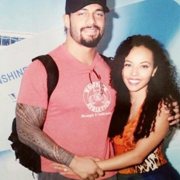 Galina Becker with her husband, Roman Reigns, during their early dating days