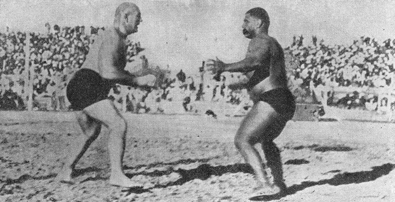 Gama With Stanislaus Zbyszko (left)