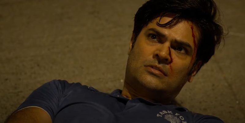 Ganesh Venkatraman in a still from the Tamil film titled 