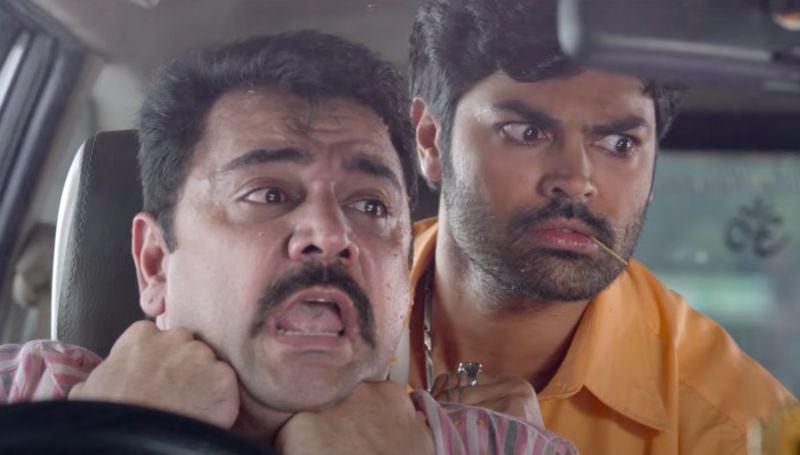 Ganesh Venkatraman (wearing yellow) in a still from the Hindi film titled 