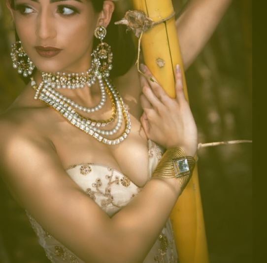 Gargee Nandy in a photoshoot for the jewellery brand The Neha Goel