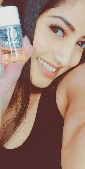 Gargee Nandy promoting Bio Oil on Instagram