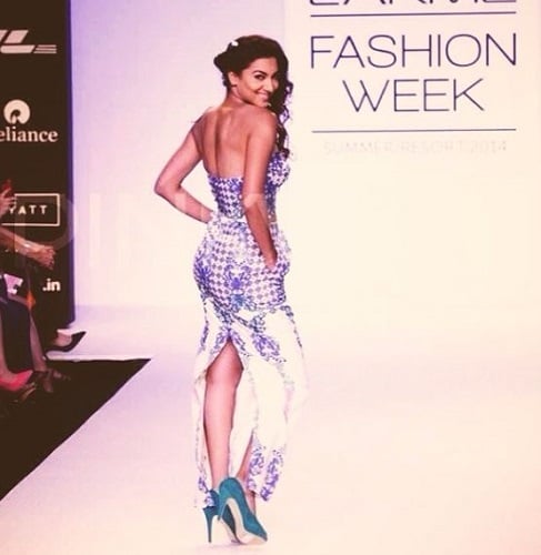 Gauahar Khan in Lakme Fashion Week