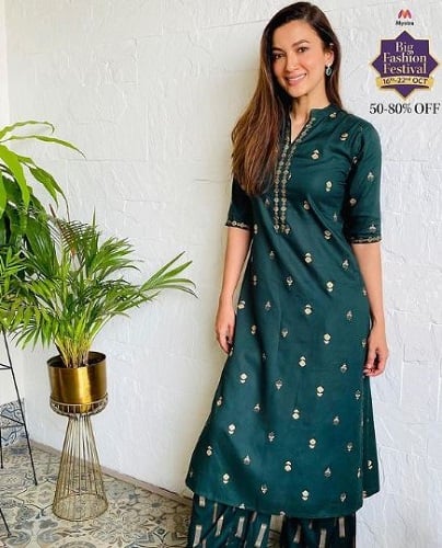 Gauahar Khan in print ad of Myntra