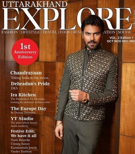 Gaurav Chopra featured on a magazine cover