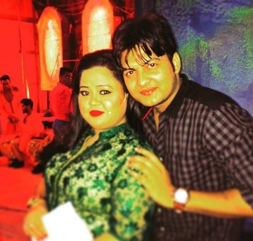 Gaurav Dubey with Bharti Singh