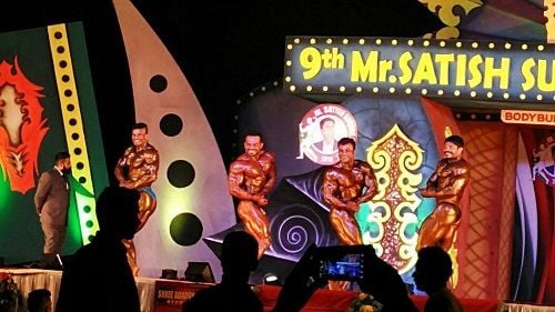 Gaurav Taneja in a Body Building Competition