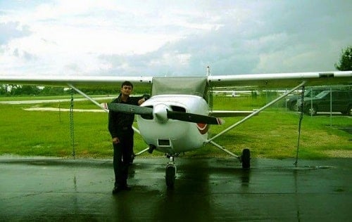 Gaurav Tiwari as a commercial pilot
