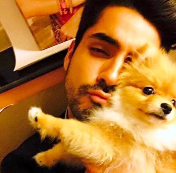 Gautam Gulati With His Pet Dog