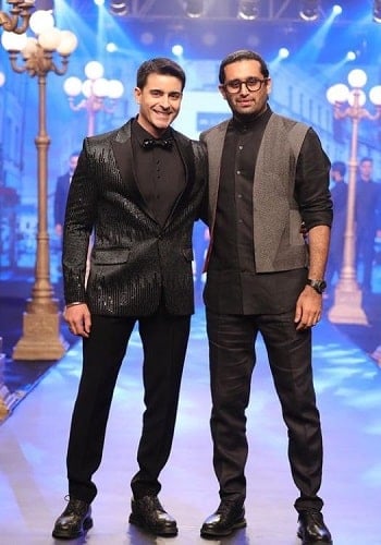 Gautam Rode walking the ramp in a fashion show