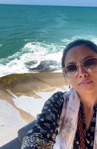 Gauthami Nair during a vacation
