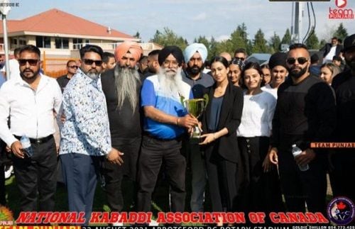 Geet Grewal at an event of National Kabbadi Association of Canada