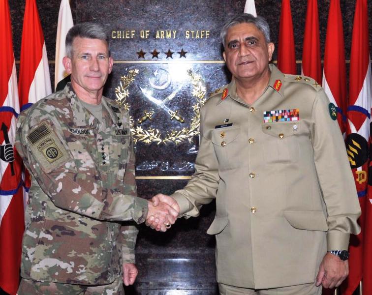 General Bajwa with General John Nicholson