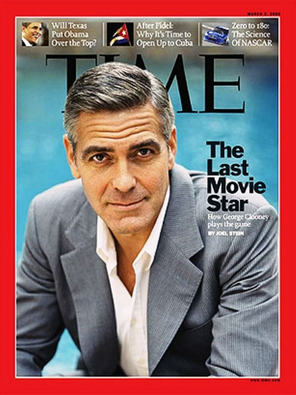 George Clooney on the cover of Time magazine