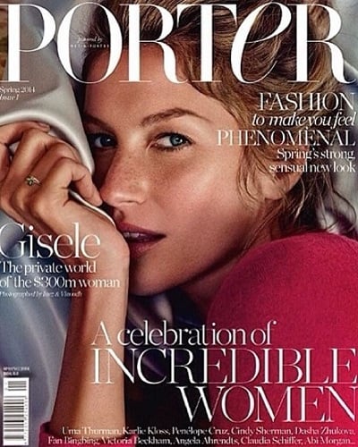 Georgina Chapman featured on a magazine cover