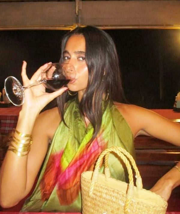 Georgina Dsilva, while having wine