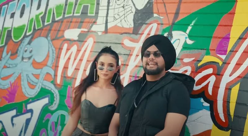 Ghaint Jxtt and singer Manpreet Kour in a still from their Punjabi song titled 