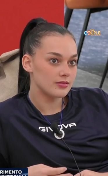 Giorgia Villa in a still from the Italian reality TV show titled