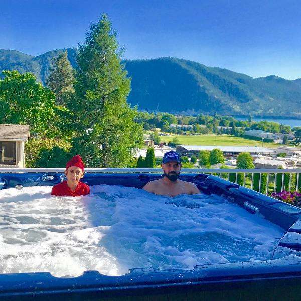 Gippy Grewal in pool