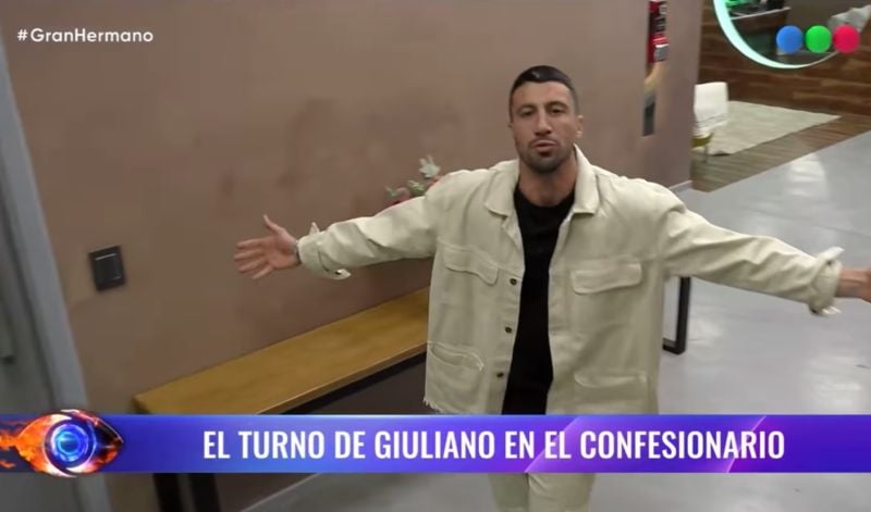 Giuliano Vaschetto in a still from the 12th season of the Argentine reality TV series titled 