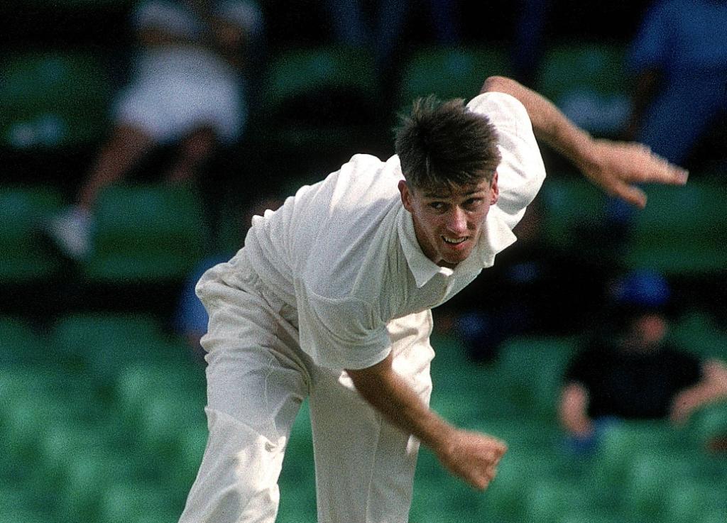 Glenn Mcgrath in his debut international game