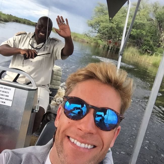 Goncalo Beja da Costa during his trip to Botswana