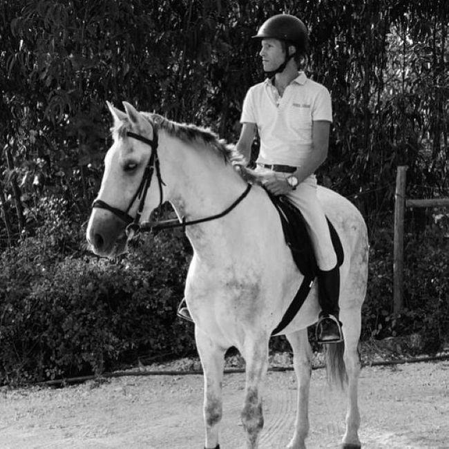 Goncalo Beja da Costa riding a horse