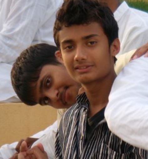 Gopi Thotakura (left) during his teenage years