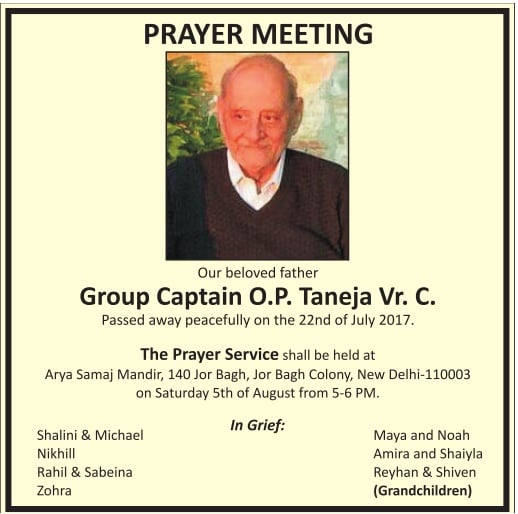 Group Captain Om Prakash Taneja