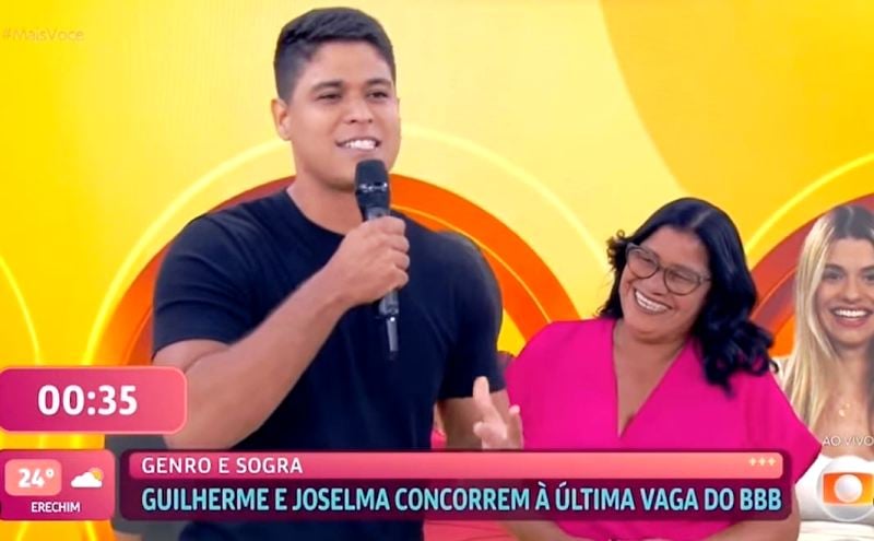 Joselma Silva and Guilherme Vilar in a still from the reality show 