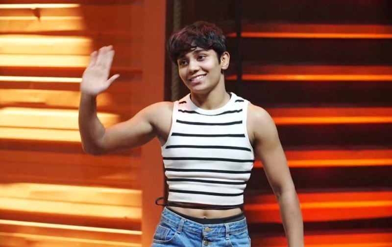 Gunjan Sharma in a still from the reality show 