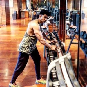 Gurmeet Choudhary at Gym