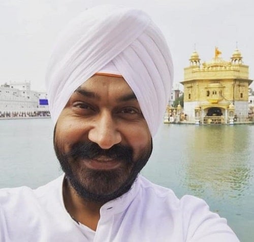 Gurucharan Singh at the Golden Temple